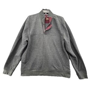 Orvis Men's‎ Signature Quarter 1/4 Zip Sweatshirt GrayPullover M